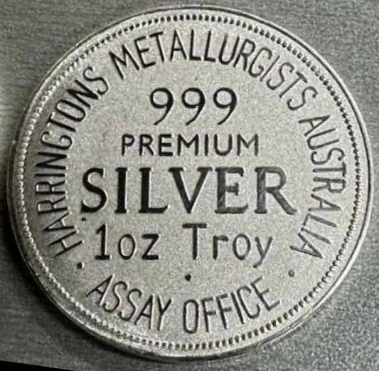 Harringtons 1oz Limited Mintage Silver Round (Assay Office)