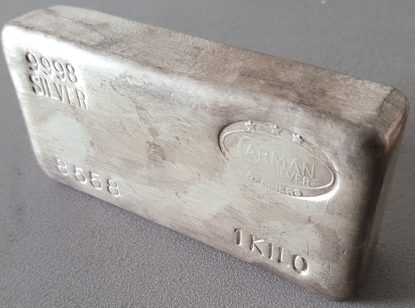 Carman Silver Refiners 1kg Silver Bar