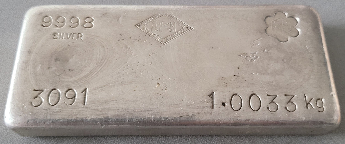 SRM 1kg Silver Bar (ULTRA RARE)