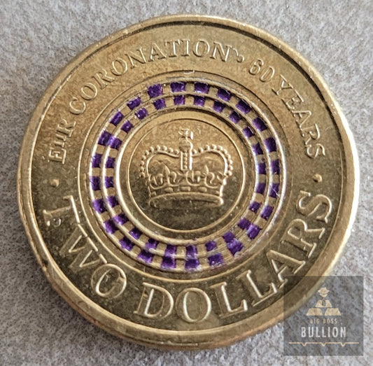 2013 Queens Coronation $2 Australian Coin (Circulated)