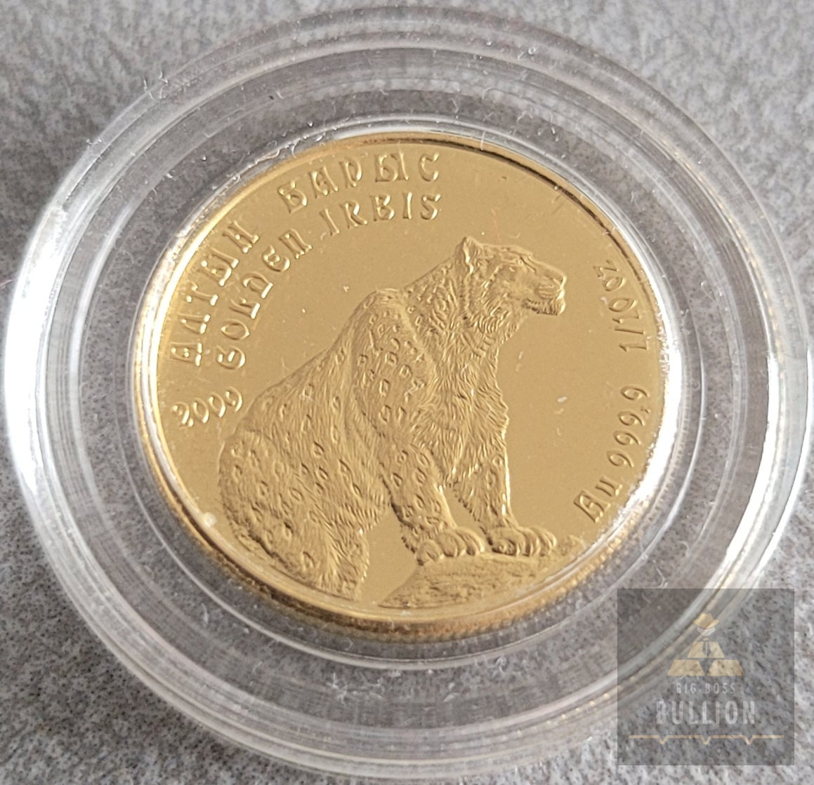 Kazakhstan Mint 1/10oz Gold 2009 Golden Irbis (Snow Leopard)