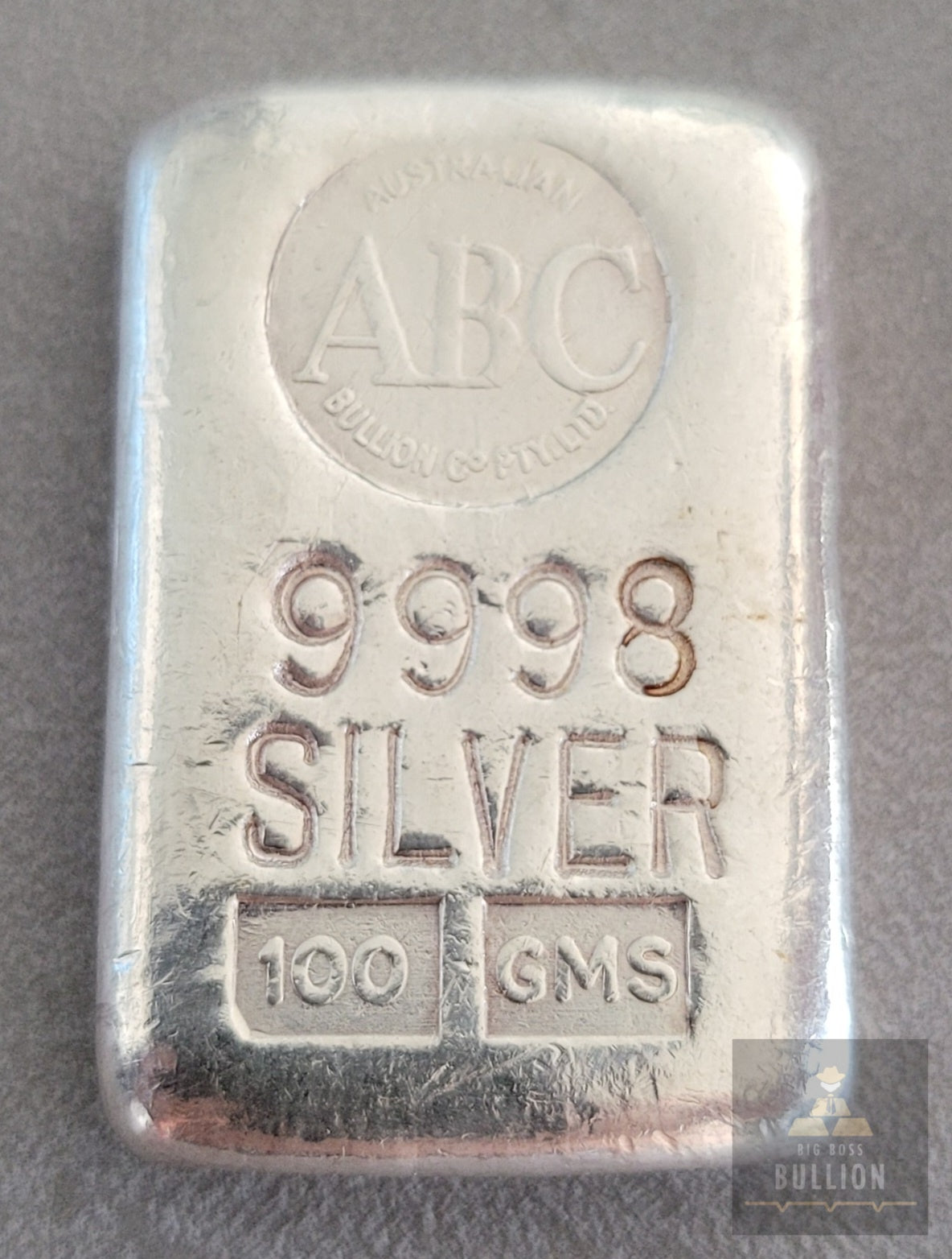 Vintage ABC 100g Silver Bar